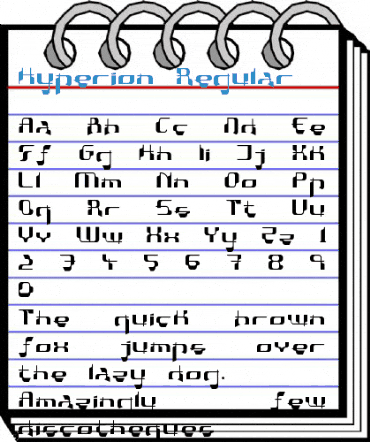 Hyperion Regular Font
