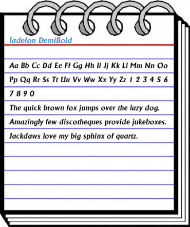 Iadelon DemiBold Font
