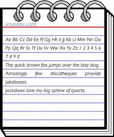 Ichantilly Light Font