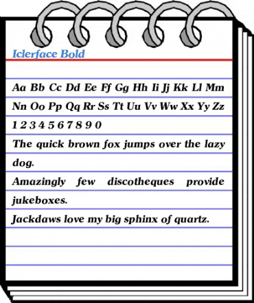 Iclerface Bold Font