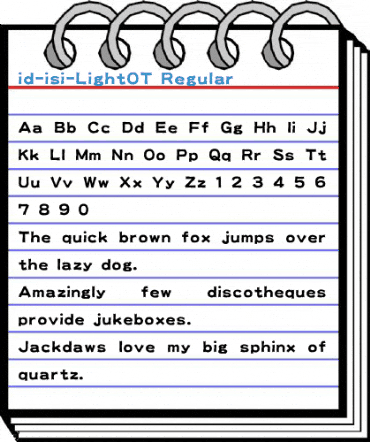id-isi-LightOT Regular Font