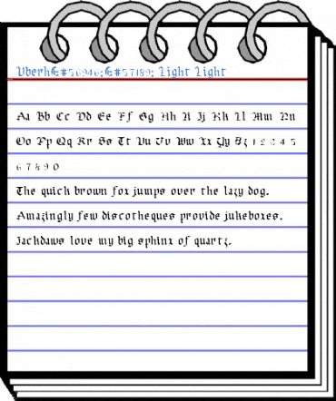 Uberh&#56946&#57189 Light Light Font