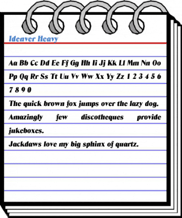 Idenver Heavy Font