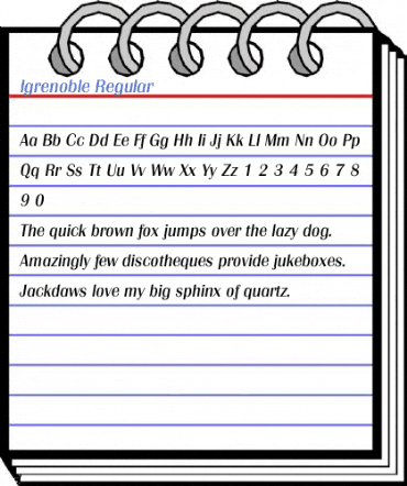 Igrenoble Regular Font