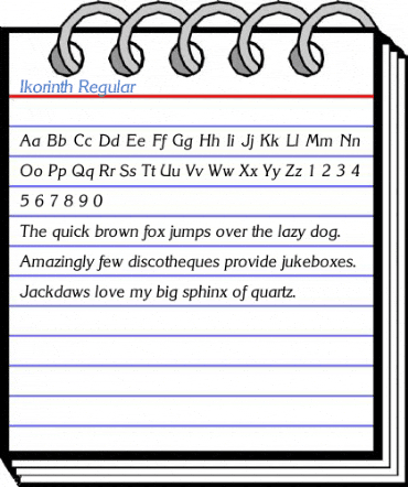 Ikorinth Regular Font