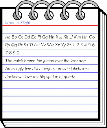 Ikorinth Xlight Font