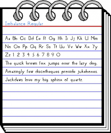 Imbalance Regular Font