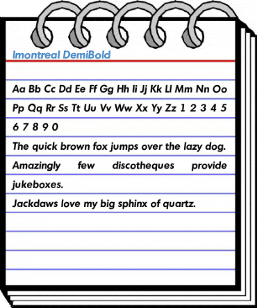 Imontreal DemiBold Font