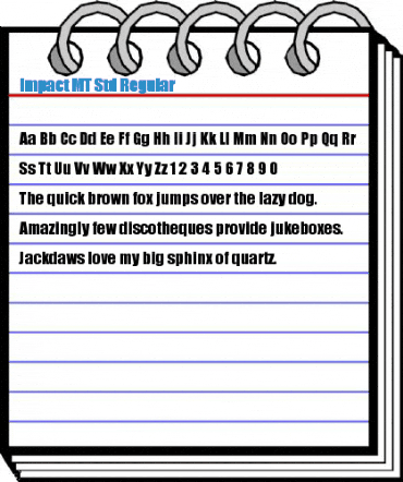 Impact MT Std Regular Font