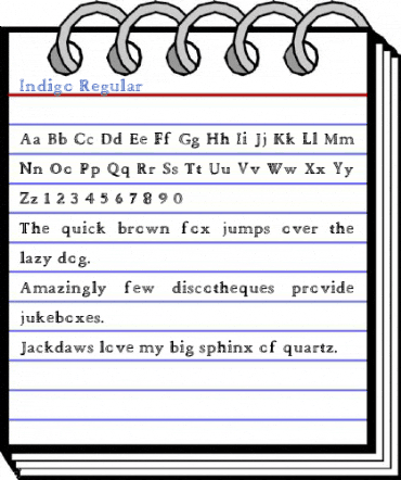 Indigo Regular Font