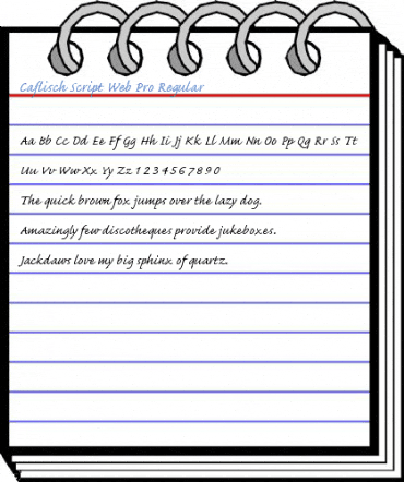 Caflisch Script Web Pro Regular Font