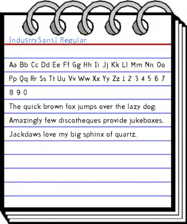 IndustrySans1 Regular Font