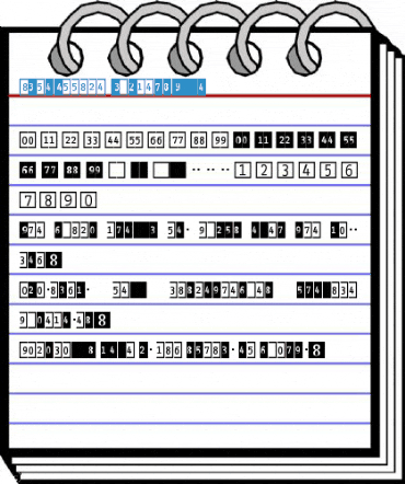 InfoOffice NumbersTwo Font