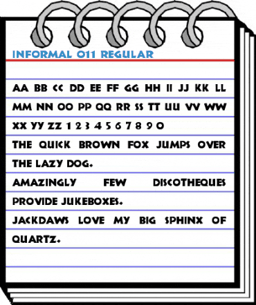 Informal 011 Regular Font