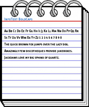 InfoText BoldCaps Font
