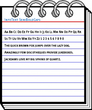 InfoText SemiBoldCaps Font