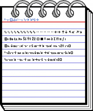 InfoTextBold CapsExp Font