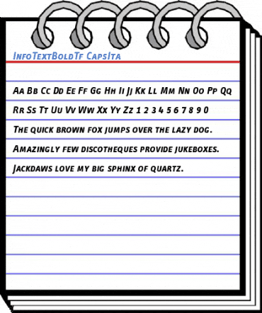 InfoTextBoldTf CapsIta Font
