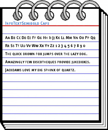 InfoTextSemibold Caps Font