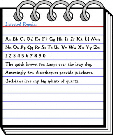 Injected Regular Font