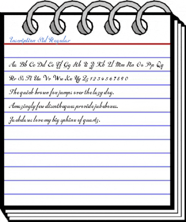 Inscription Std Regular Font