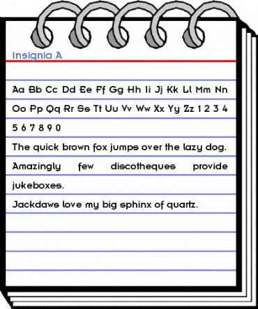 Insignia A Font