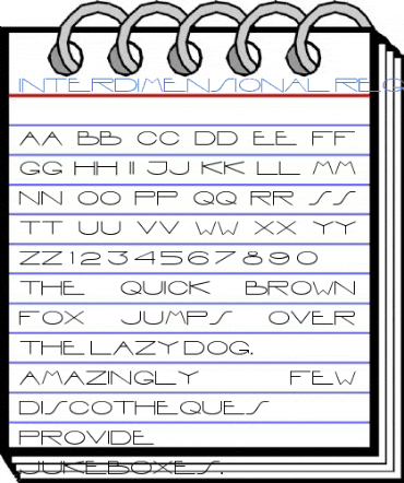 Interdimensional Regular Font