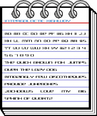 Intergalactic Highway Font