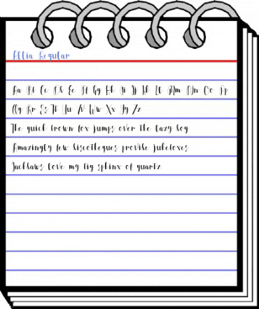Allia Regular Font