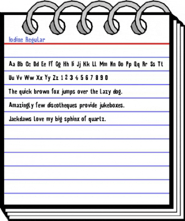 Iodine Regular Font