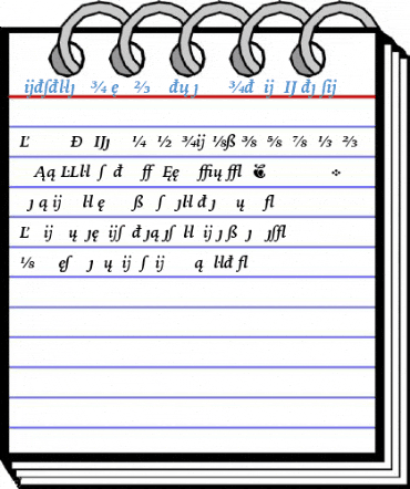 Bitstream Iowan Old Style Bold Italic Extension Font