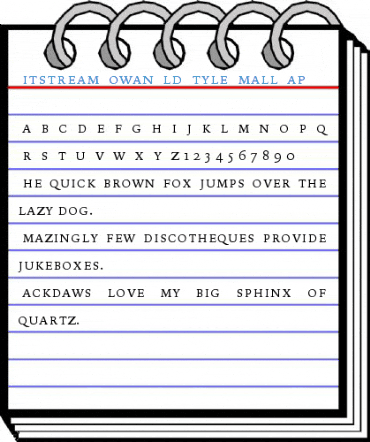 Bitstream Iowan Old Style Small Cap Font