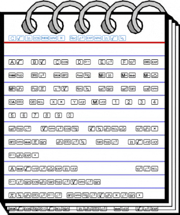 CalcHux Regular Font