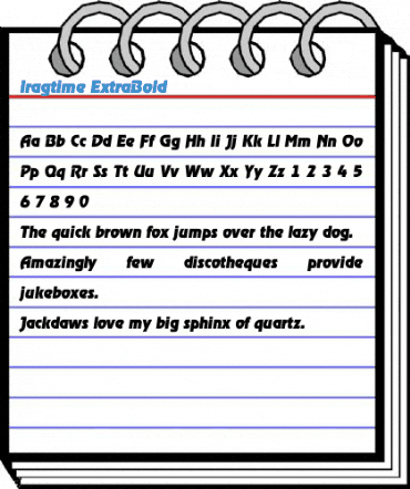 Iragtime ExtraBold Font