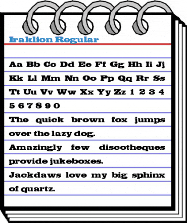 Iraklion Regular Font