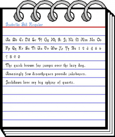 Isabella Std Regular Font