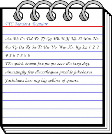 ITC Isadora Regular Font
