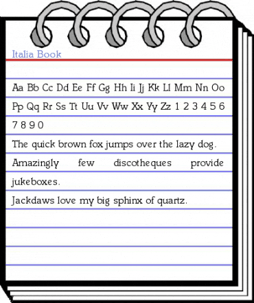 Italia Book Font