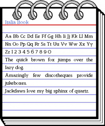 Italia Book Font