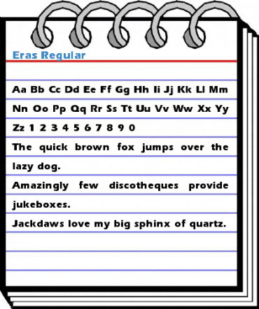 Eras Regular Font