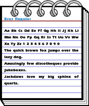 Eras Regular Font