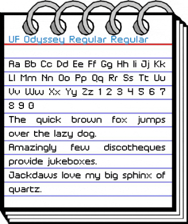 UF Odyssey Regular Font