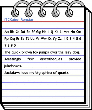 ITCKabel Regular Font
