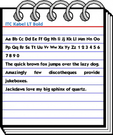 ITC Kabel LT Bold Font