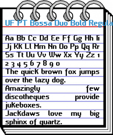 UF PT Bossa Duo Bold Regular Font