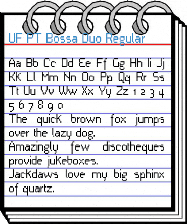 UF PT Bossa Duo Font