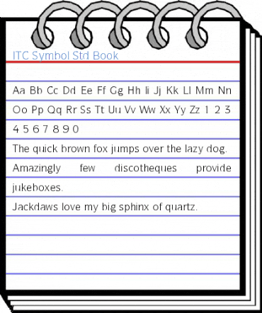 ITC Symbol Std Book Font