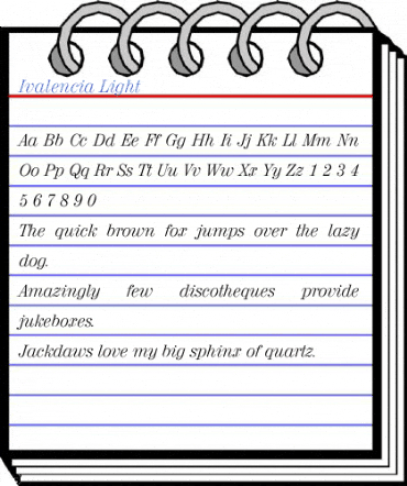 Ivalencia Light Font