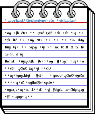 Jackie-Ligatures Regular Font