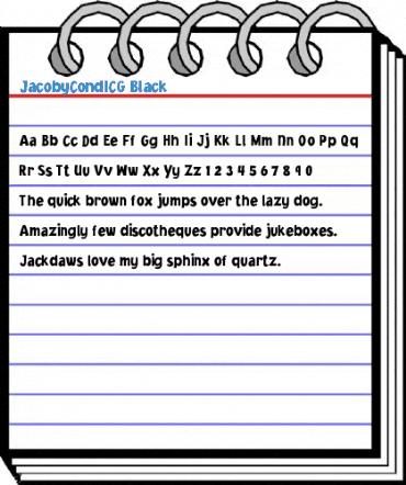 JacobyCondICG Black Font